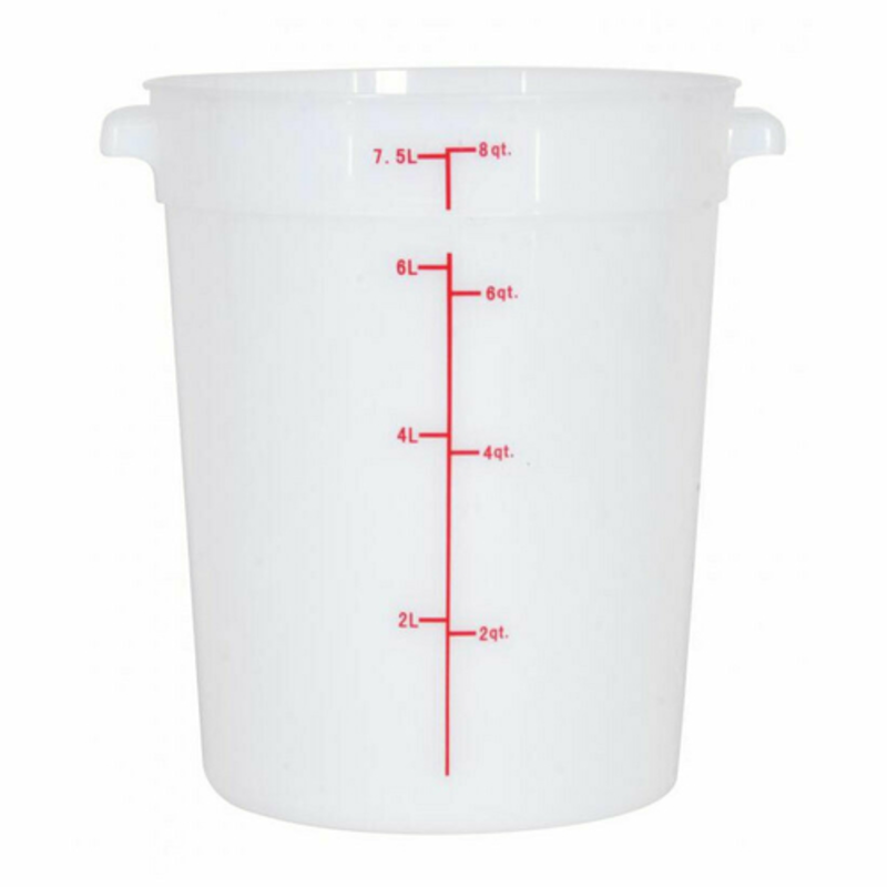 Clear Polycarbonate Food Pan With Measurement Markings For Accurate Portion Control