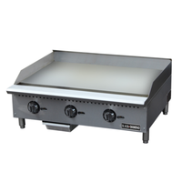 Black Diamond BDCTG-36T 36"W Thermostatic Gas Countertop Griddle