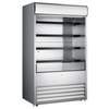 OMCAN 41469 48" Wide Open Air Grab-and-Go Refrigerated Merchandiser open front stainless display case with adjustable shelves