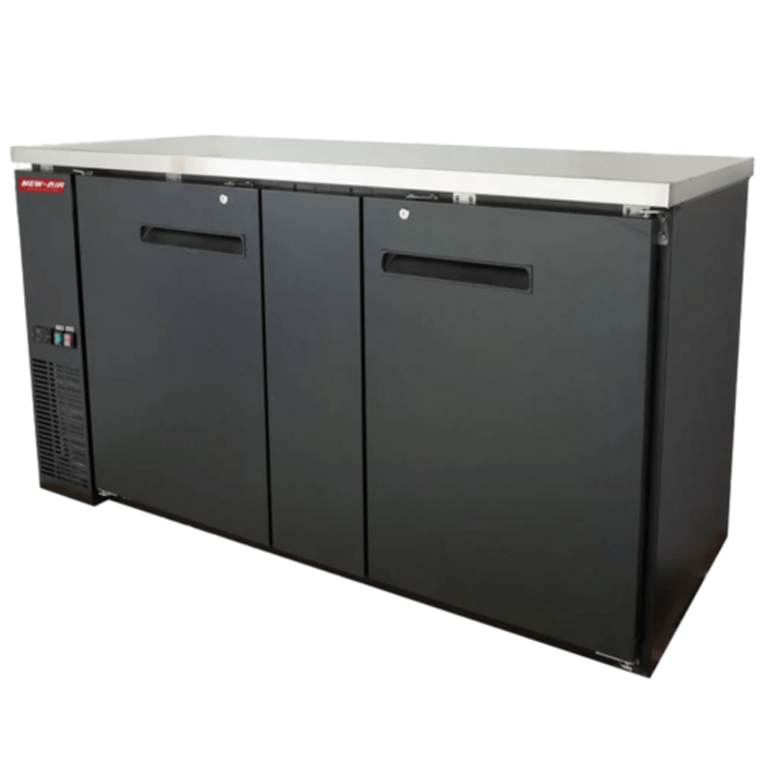 New Air NBB-69-SB 69 Inch Solid Door Back Bar Refrigerator