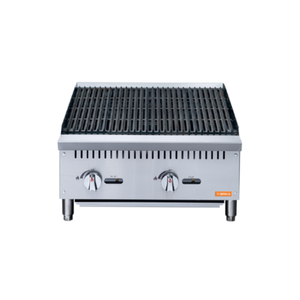 BRIKA BCB-24 24" Countertop Gas Volcanic Rock Charbroiler