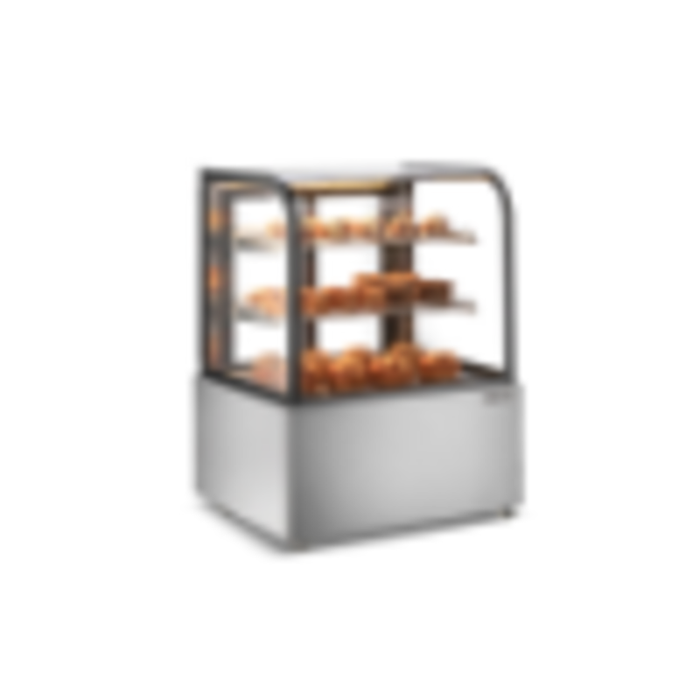 Omcan 48389 16.2 cu. ft. Heated Floor Model Display Warmer