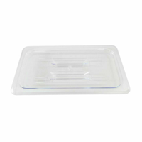 Couvercle plein transparent en polycarbonate tiers taille Omcan 80023 pour bac alimentaire