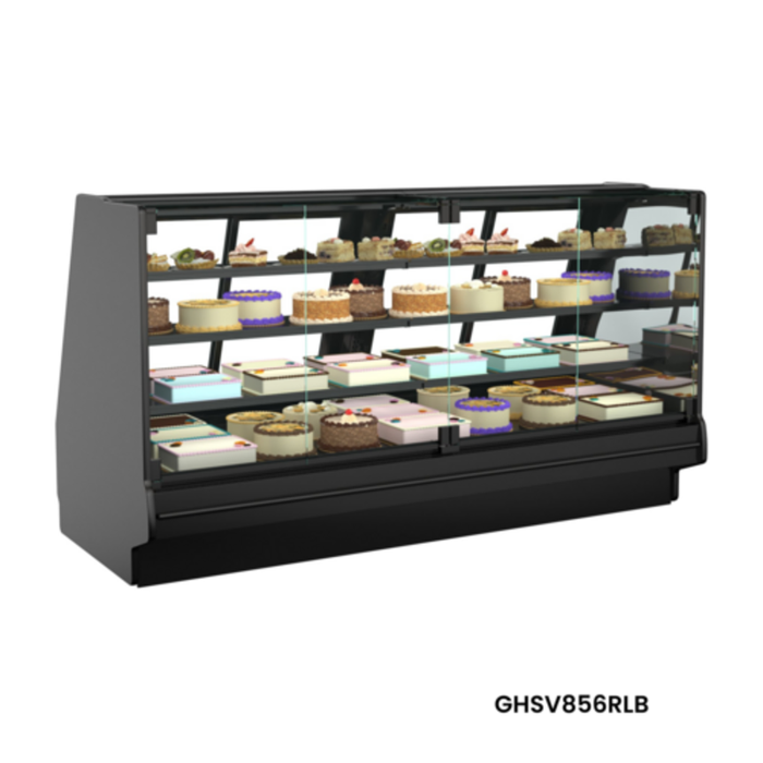 Structural Concepts GHSV1256RLB 148-1/2"W Fusion Refrigerated Service Display Case