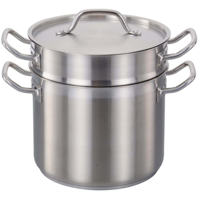 Omcan 80246 12 QT Stainless Steel Commercial Double Boiler Set