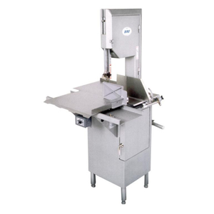 Alt Tag: Omcan 23927 Commercial 3 HP Electric Meat Bone Saw Slicing Machine stainless steel commercial meat and bone band saw