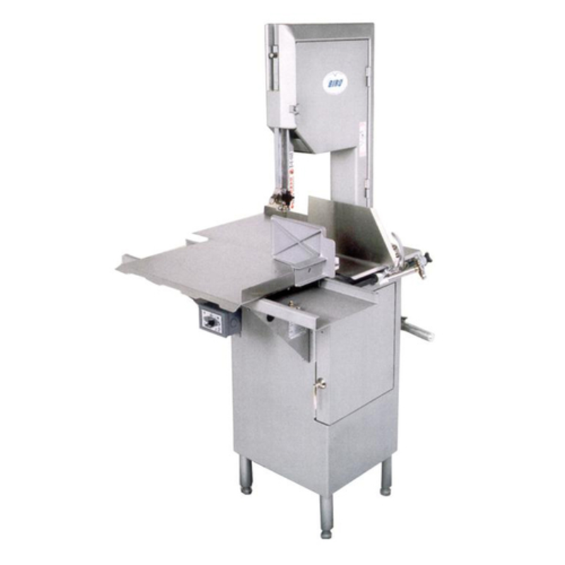 Alt Tag: Omcan 23927 Commercial 3 HP Electric Meat Bone Saw Slicing Machine stainless steel commercial meat and bone band saw