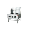 OMCAN 48413 Two Chamber Natural Gas Commercial Wok Range With High Heat Burners For Professional Kitchens