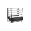 Versa Display CGSM-7057 Refrigerated Glass Display Case With Black Exterior And Clear Shelves