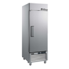 Alt Tag: Versa Premier 27 Inch Stainless Steel Solid Door Reach-In Freezer single door commercial freezer, stainless steel cabinet on casters