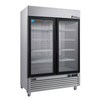 EFI Versa Premier C2-54GDSVCP 54.4" Two Door Glass Merchandiser Refrigerator with Stainless Steel Finish
