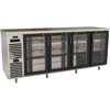 Spacious Versa Premier CBBSGD4-28-92VCP Back Bar Refrigerator With Glass Doors And Stainless Steel Finish
