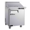 Alt Tag: Versa Premier 27 Inch Refrigerated Mega Top Sandwich Salad Unit stainless steel refrigerated sandwich salad prep table on casters