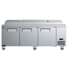 EFI Versa Premier CPDR3-93VCP 93"W Refrigerated Pizza Prep Table For Efficient Pizza Preparation