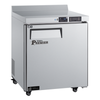 Versa Premier CWDR1-27VCP-R 27 Inch Refrigerated Worktop Counter Cooler stainless steel commercial prep counter with casters