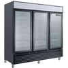 EFI F3-82GDVCP Versa Premier 82" Three-Section Reach-In Freezer With Glass Doors