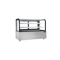 EFI Sales Ltd. NDCGRM-7248 Non-Refrigerated Bakery Display Case Showcasing Pastries And Breads In An Elegant Design.