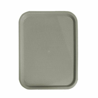 Plateau de service de restauration rapide Omcan 80094 en polypropylène noir durable de 14x18 pouces