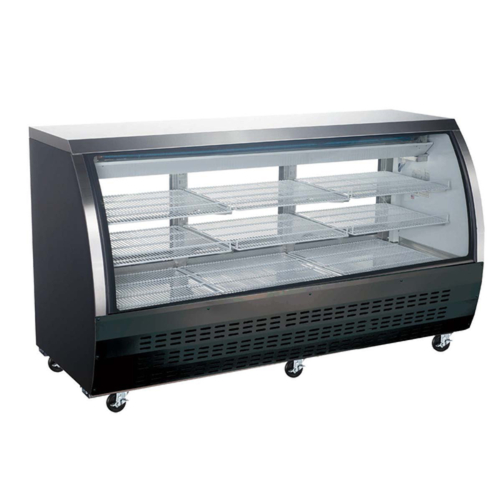 Vitrine de présentation réfrigérée de charcuterie à service complet EFI CDC-82 de 82 po de largeur