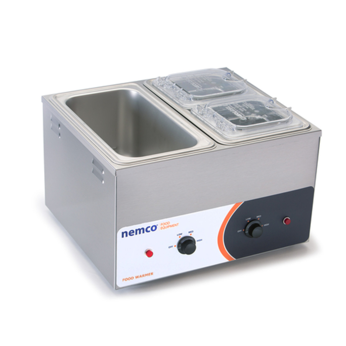 Nemco 6140 Dual Well Countertop Fractional Food Warmer 17" Wide