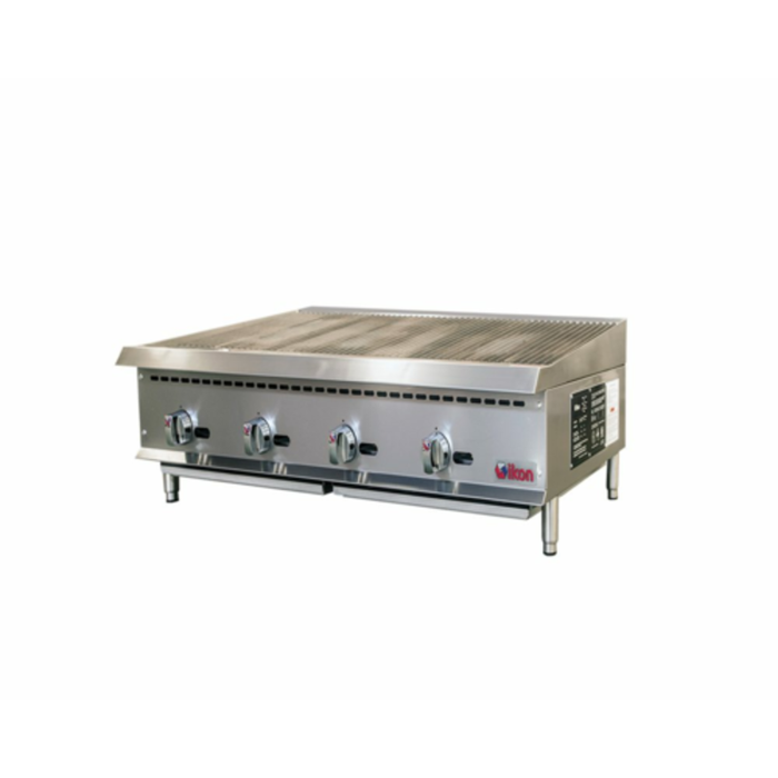 Ikon IRB-48 48" W Gas Countertop Radiant Charbroiler