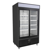 Celcold CR41SGDM 47-1/4"W Two-Section Reach-In Glass Door Refrigerator