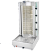 Visvardis DE4A Capacité 155-200 lbs, poulet gyroscope électrique vertical en acier inoxydable, rôtisseur verticale shawarma