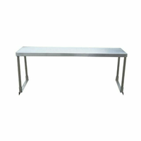 Table-Mounted Overshelf Made Of Heavy-Duty Stainless Steel, Perfect For Maximizing Workspace And Kitchen Organization.