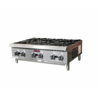 IKON IHP-6-36 36.5"W Countertop Natural Gas 6-Burner Hotplate