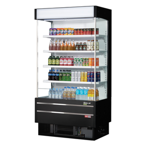 Turbo Air TOM-40SEW(B)-N 39.88" 16.1 cu. ft. Open Display Merchandiser