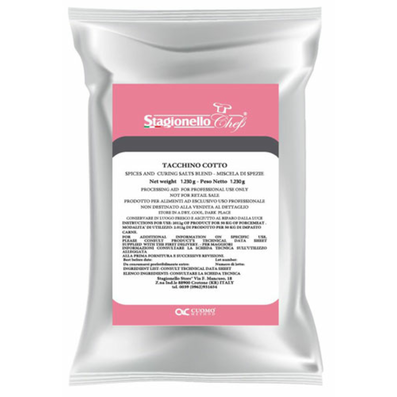 Alt Tag: Omcan 47006 Mild Italian Sausage Seasoning 1.3 kg Jar spice blend package for mild Italian sausage making