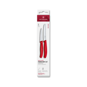 Victorinox 6.7111.2C1 2-Piece Paring and Utility Knife Set, Red