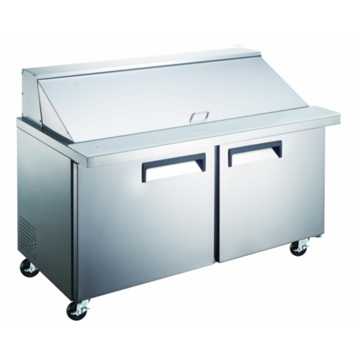 Grista GRSLM-2D/60 60"W Refrigerated Mega Top Sandwich/Salad Prep Table