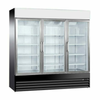 Three-Door Glass Merchandiser Refrigerator with Spacious Interior and Clear Display for Foodservice Products