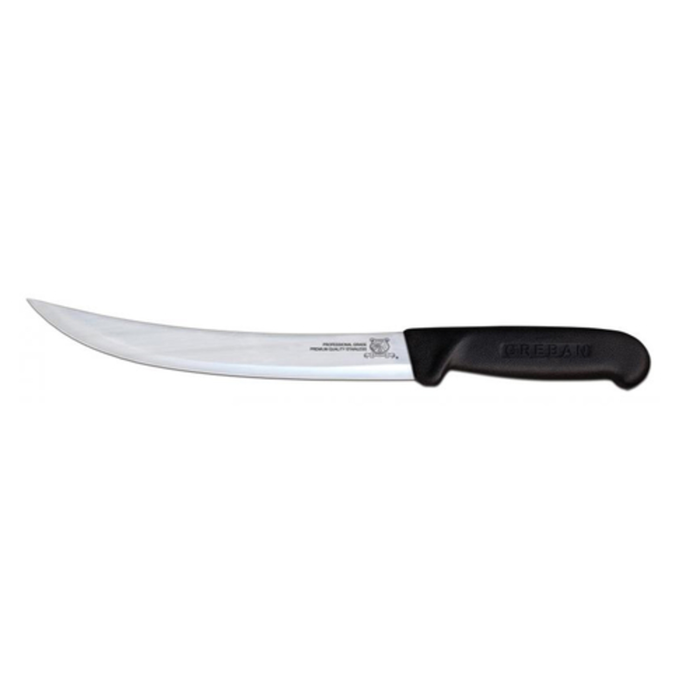 Omcan 12338 10-Inch Curved Breaking Knife with Polypropylene Handle