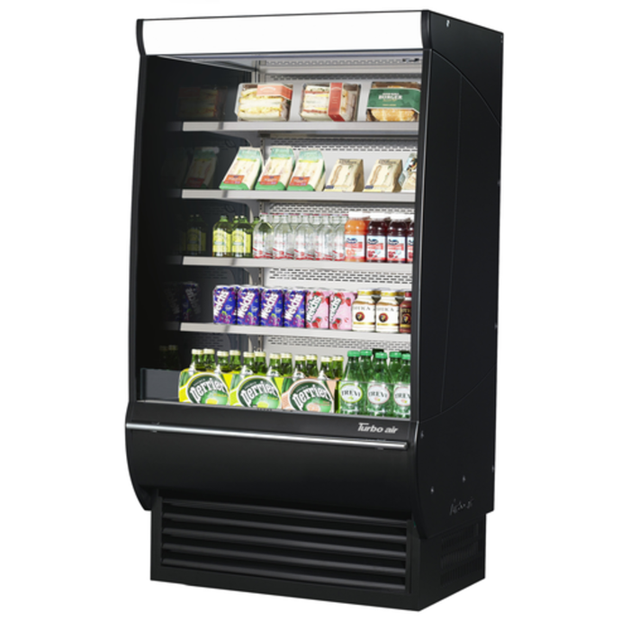 Turbo Air TOM-36DXB-SP(-A)-N 36"W Open Display Merchandiser 17.1 cu. ft.
