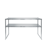 Atosa SOD1467B 67"W Stainless Steel Double Overshelf For Pizza Prep