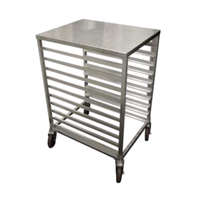 Winholt AL-1810H-SSTOP Mobile Pan Rack 10 Pan Capacity Stainless Top