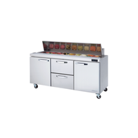 Blueair BLPT72-D2M-HC 72.4-inch Sandwich Prep Table Refrigerated Counter
