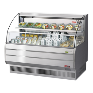 Turbo Air TOM-60LS-N 63-3/8"W Open Display Merchandiser, 12.3 cu. ft.