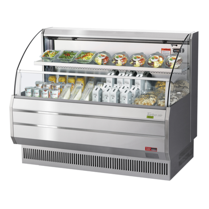 Turbo Air TOM-60LS-N 63-3/8"W Open Display Merchandiser, 12.3 cu. ft.