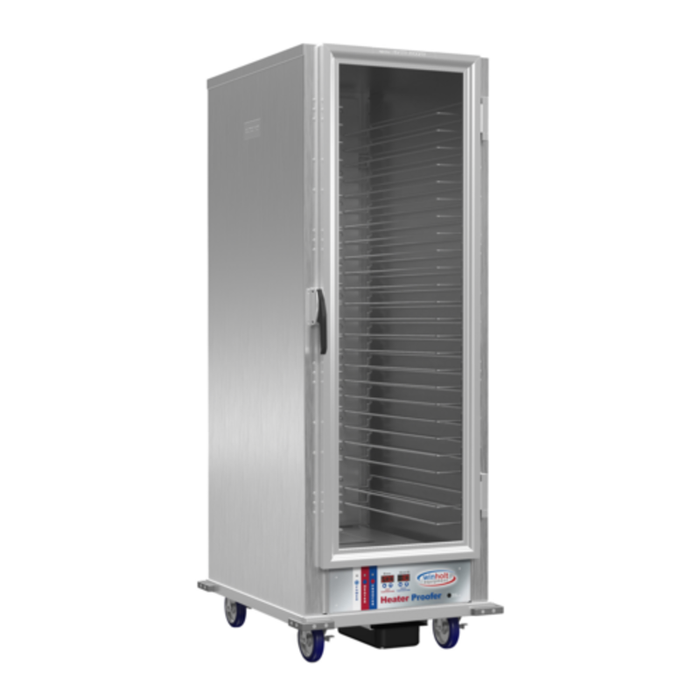 Winholt INHPL-1825-UNC-DGT 24"W Mobile Heated Proofer Cabinet 28 Pans