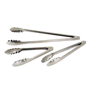 Pince de cuisine en acier inoxydable très robuste XHT-16 de 40 cm à bord festonné