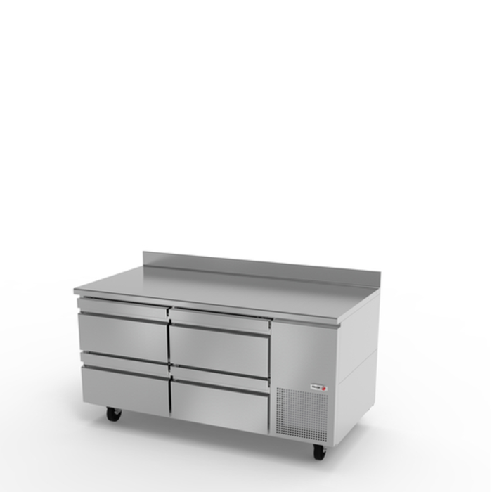 Fagor SWR-67-D4 67-1/4" Wide Four Drawer Refrigerated Worktop Counter For Commercial Kitchens