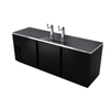 Fagor Draft Beer Cooler For Restaurants With Two Taps And Three Sections For Five Kegs.
