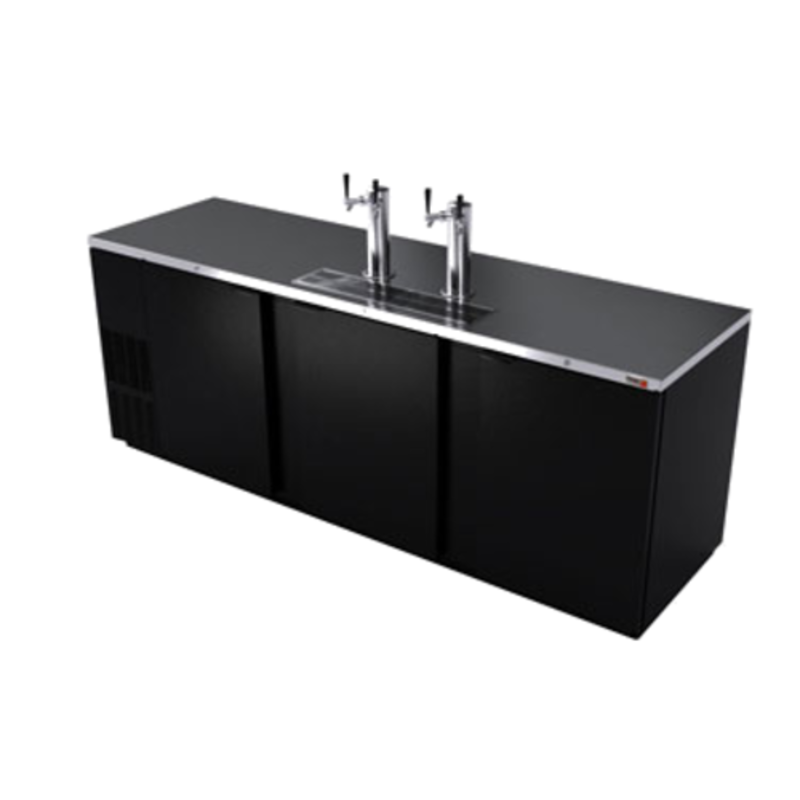 Fagor Draft Beer Cooler For Restaurants With Two Taps And Three Sections For Five Kegs.