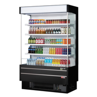 Turbo Air TOM-50SEW(B)-N 51-5/8"W Open Air Merchandiser Refrigerator