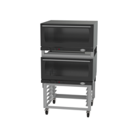 Cadco XAFS-183-2 31.75"W Double Stacked Electric Convection Oven Station