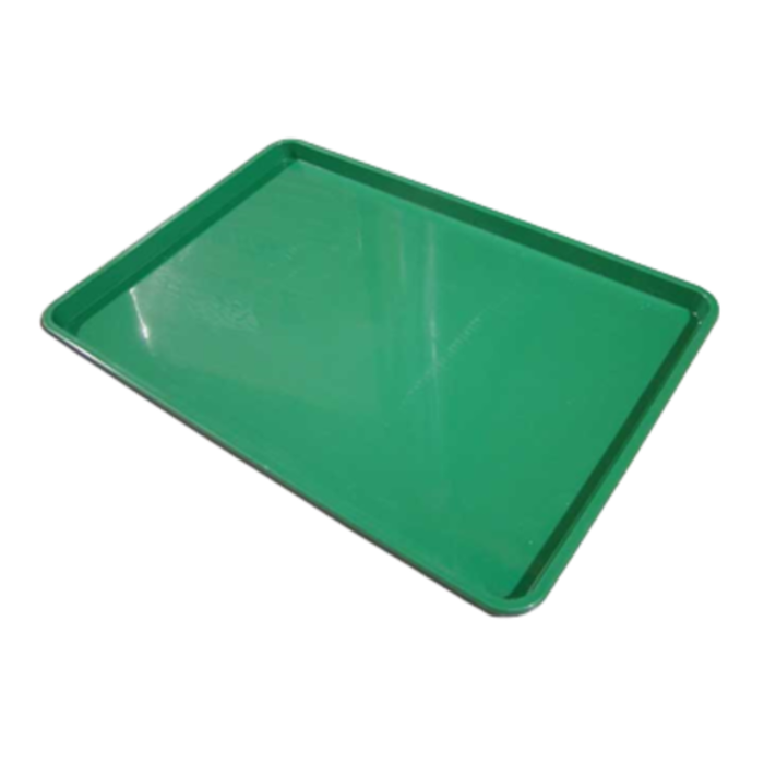 Omcan 14243 18" x 26" Green Plastic Meat Display Tray
