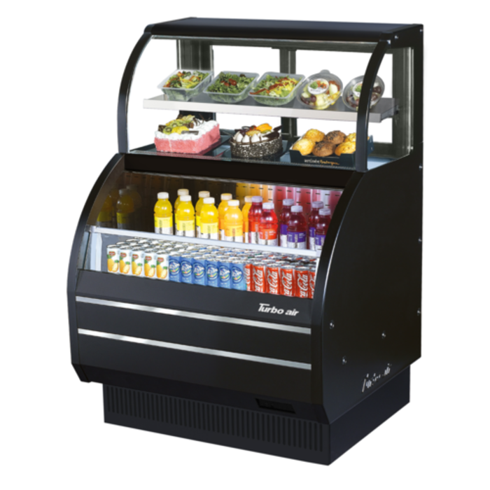 Turbo Air TOM-W-40SB-N 39" Open Display Merchandiser 10.6 Cu.Ft.